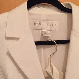 Beautiful white jacket with matching skirt